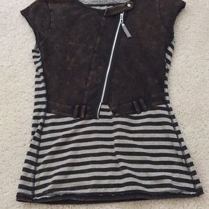 Cute Tee  Shirt with faux vest